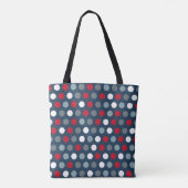 Patriotische Dots-Tasche Tasche (Rückseite)