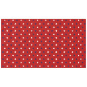 Patriotische dunkelrote blaue Marinestars Urlaub Tischdecke (Vorderseite (Horizontal))