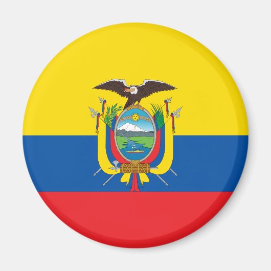 Patriotische Ecuador-Flagge Magnet (Vorne)
