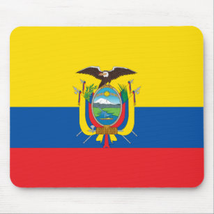 Patriotische Ecuador-Flagge Mousepad