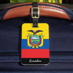 Patriotische Ecuador-Gepäckmarken, Ecuador-Flagge Gepäckanhänger