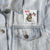 Patriotische Eichhörnchenabstimmung Button (Beispiel)