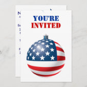 Patriotische Einladung (Vorne/Hinten)