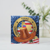 Patriotische Einladung der Republikaner Texas - sr (Stehend Vorderseite)