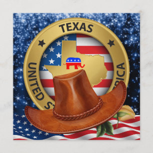 Patriotische Einladung der Republikaner Texas - sr