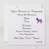 Patriotische Einladung von Maryland Democrat - srf (Rückseite)