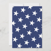 Patriotische Einladung zur Hochzeit - US-Flagge (Rückseite)