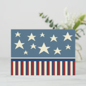 Patriotische Einladungen (Stehend Vorderseite)