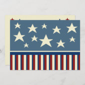 Patriotische Einladungen (Vorne/Hinten)