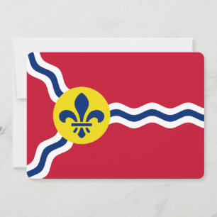 Patriotische Einladungen, Flagge von St. Louis, US Einladung