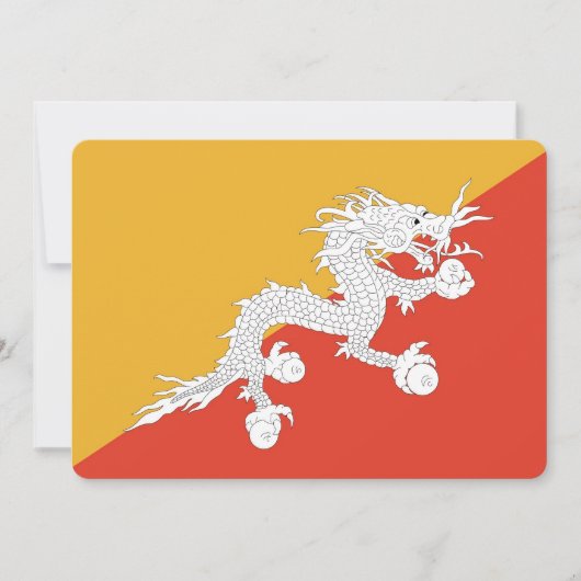 Patriotische Einladungen mit Bhutan Flag (Vorderseite)