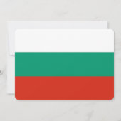 Patriotische Einladungen mit bulgarischer Flagge (Rückseite)