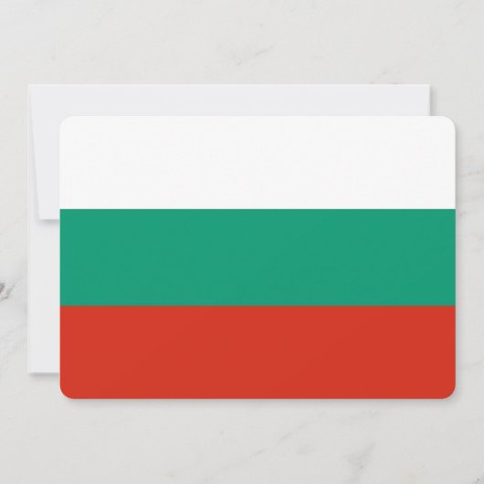 Patriotische Einladungen mit bulgarischer Flagge (Vorderseite)