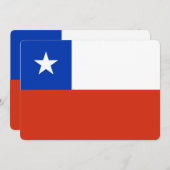 Patriotische Einladungen mit Chile Flag (Vorne/Hinten)