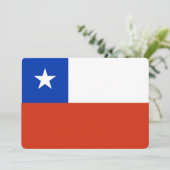 Patriotische Einladungen mit Chile Flag (Stehend Vorderseite)