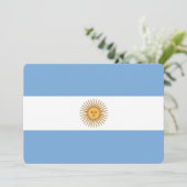 Patriotische Einladungen mit der argentinischen Fl (Stehend Vorderseite)