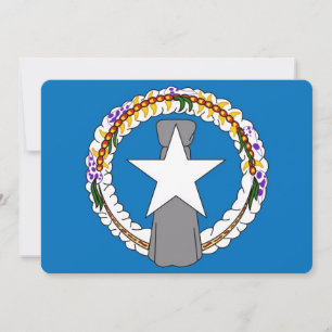 Patriotische Einladungen mit der Flagge der nördli