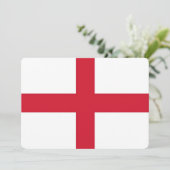 Patriotische Einladungen mit der Flagge Englands (Stehend Vorderseite)
