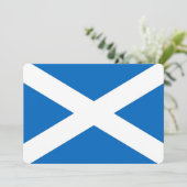 Patriotische Einladungen mit der Flagge Schottland (Stehend Vorderseite)