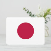 Patriotische Einladungen mit japanischer Flagge (Stehend Vorderseite)