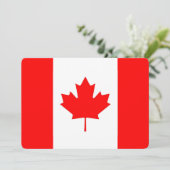 Patriotische Einladungen mit Kanada-Flagge (Stehend Vorderseite)