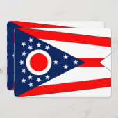 Patriotische Einladungen mit Ohio Flag (Vorne/Hinten)