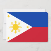 Patriotische Einladungen mit philippinischer Flagg (Vorderseite)