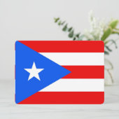 Patriotische Einladungen mit Puerto Rico Flag (Stehend Vorderseite)