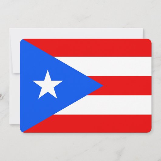 Patriotische Einladungen mit Puerto Rico Flag (Vorderseite)