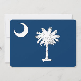 Patriotische Einladungen mit South Carolina-Flagge