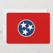 Patriotische Einladungen mit Tennessee-Flagge (Vorderseite)
