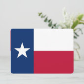 Patriotische Einladungen mit Texas Flag (Stehend Vorderseite)