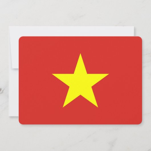 Patriotische Einladungen mit Vietnam-Flagge (Vorderseite)