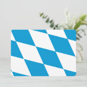 Patriotische Einladungen unter der Flagge Bayerns (Stehend Vorderseite)