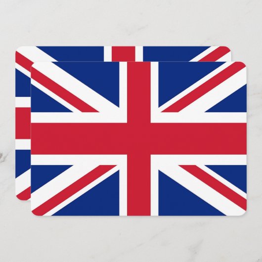 Patriotische Einladungen unter der Flagge des Vere (Vorne/Hinten)