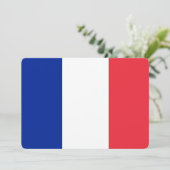 Patriotische Einladungen unter der Flagge Frankrei (Stehend Vorderseite)