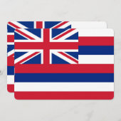 Patriotische Einladungen unter der Flagge Hawaiis (Vorne/Hinten)