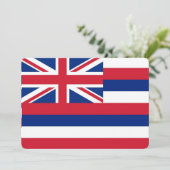 Patriotische Einladungen unter der Flagge Hawaiis (Stehend Vorderseite)