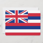 Patriotische Einladungen unter der Flagge Hawaiis (Vorderseite)