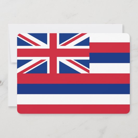 Patriotische Einladungen unter der Flagge Hawaiis (Vorderseite)