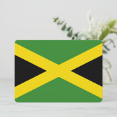 Patriotische Einladungen unter der Flagge Jamaikas (Stehend Vorderseite)