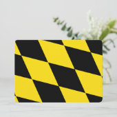 Patriotische Einladungen unter der Flagge Münchens (Stehend Vorderseite)