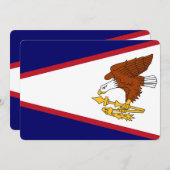 Patriotische Einladungen unter der Flagge von Amer (Vorne/Hinten)