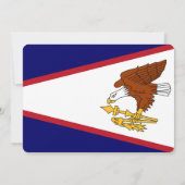 Patriotische Einladungen unter der Flagge von Amer (Rückseite)