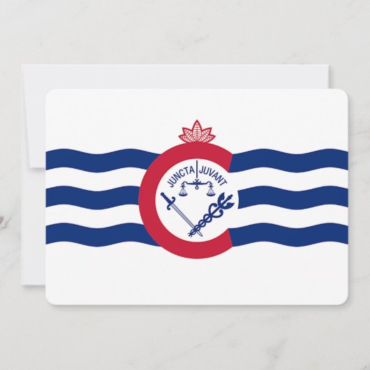 Patriotische Einladungen unter der Flagge von Cinc (Vorderseite)