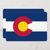 Patriotische Einladungen unter der Flagge von Colo (Vorne/Hinten)