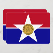 Patriotische Einladungen unter der Flagge von Dall (Vorne/Hinten)