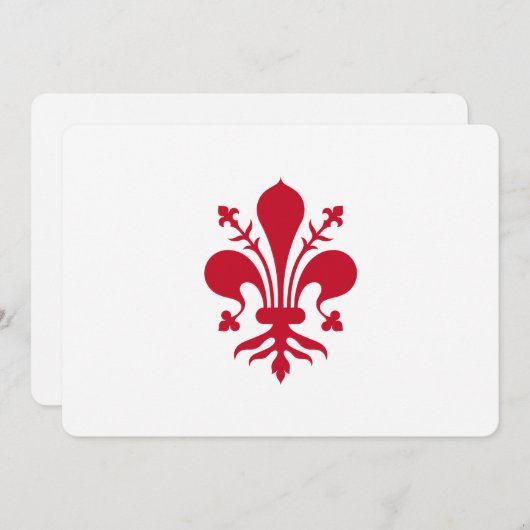 Patriotische Einladungen unter der Flagge von Flor (Vorne/Hinten)