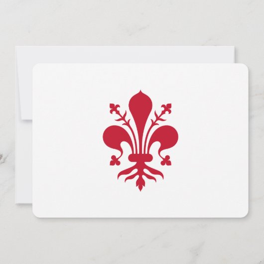 Patriotische Einladungen unter der Flagge von Flor (Rückseite)