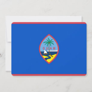 Patriotische Einladungen unter der Flagge von Guam